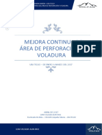 Mejora Contínua PERFORACIÓN Y VOLADURA - VOLCAN COMPAÑIA MINERA