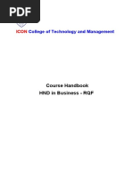 ICTM Course Handbook Business RQF