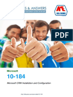 Pass4sure 10-184 Microsoft CRM Installation and Configuration exam braindumps with real questions and practice software.