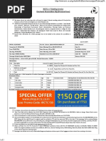 IRCTC E-Ticket Sample Format | PDF | Identity Document | Transport