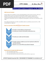 AWS Admin AWS Account Creation and Navigation by Kv. Reddy