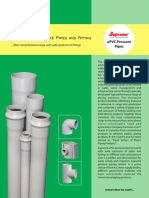 PVc Pressure Pipes and Fittings