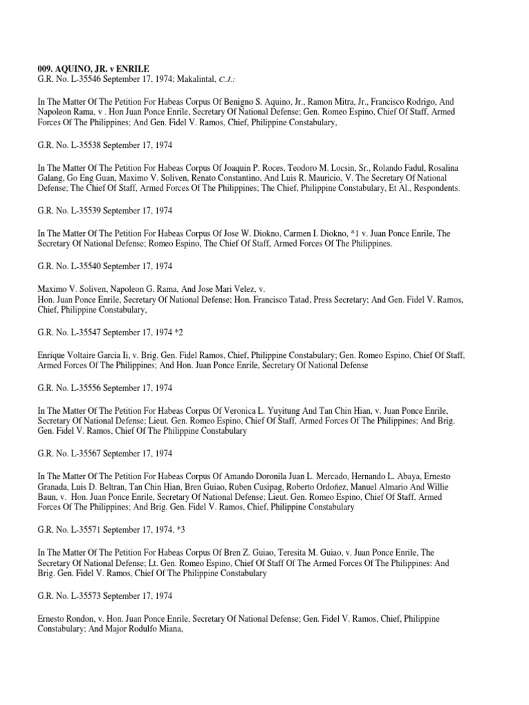 Aquino jr v enrile pdf virtue constitutional law