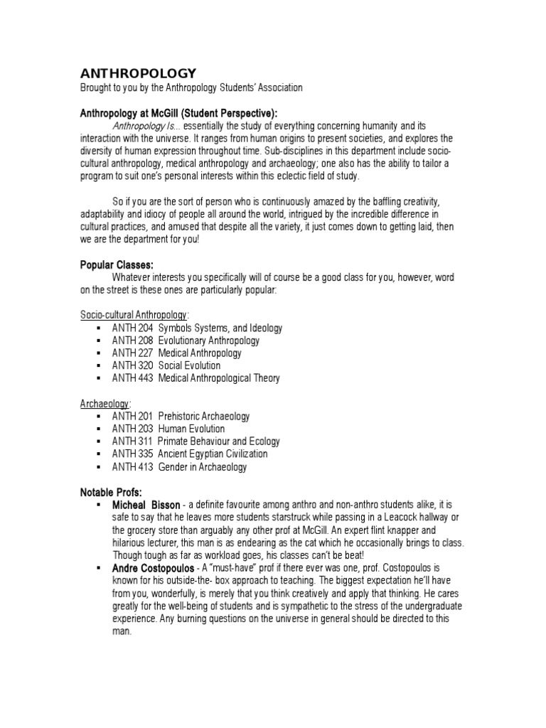 Departmental Primer | PDF | Classics | Humanities