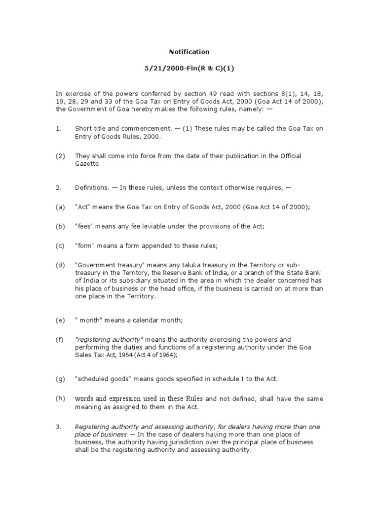 51 CI Entry Rules | PDF | Tax Refund | Law Of Agency