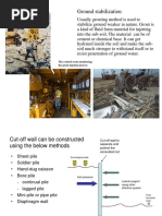 Ground Stabilization: Injetting Cement Grouting Using Pump and Injetion Pipe