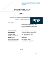 Informe de Trabajo Instalacion y Soldeo de Barandas en Procesos Antapaccay