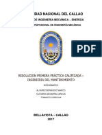 Resolucion Primera Práctica Calificada – Ingenieria Del Mantenimiento