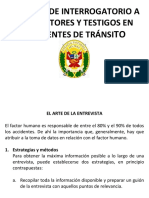 Técnicas de interrogatorio a conductores y testigos en accidentes de tráfico