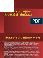 Statusne Promjene Trgovackih Drustava