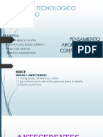 I Unidad. Pensamiento Arquitectónico Contemporaneo