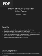 Basicsof Sound Designfor Video Games