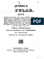 Libro Antiguo Quimica Popular