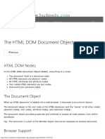 HTML DOM Document Objects