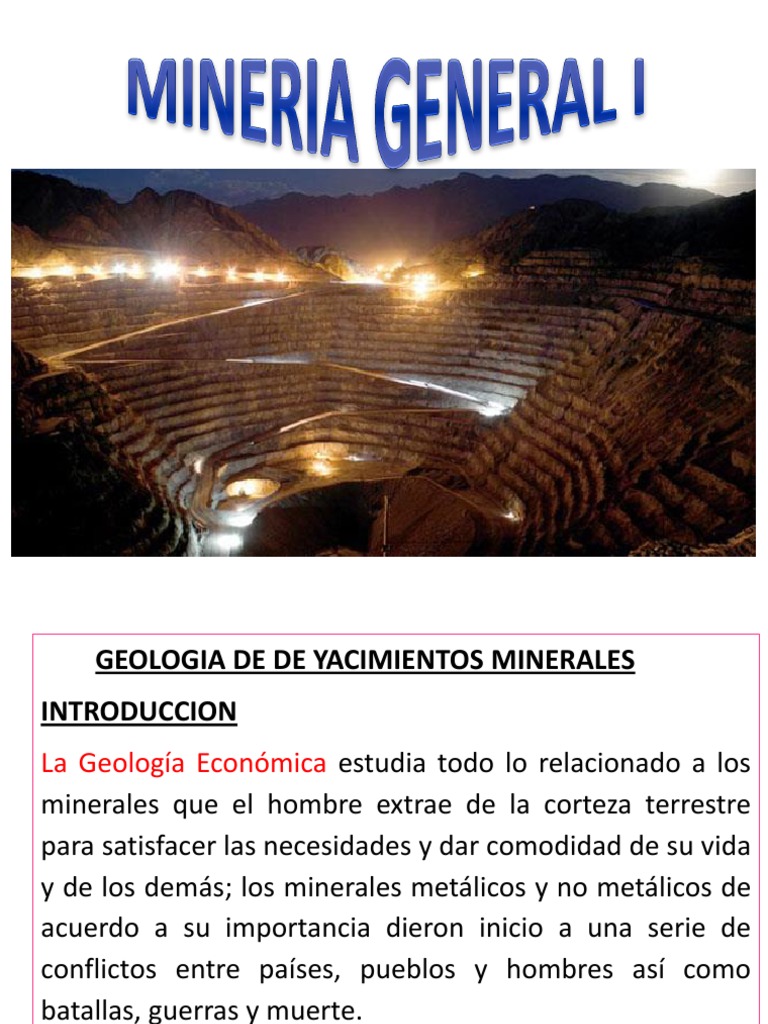 Geología de Yacimientos Minerales | PDF | Magma | Geología