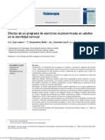 Efectos de Un Programa de Ejercicios Oculocervicales en Adultos