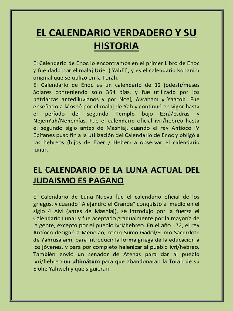 El Calendario de Enoc Verdadero y Su Historia.pdf