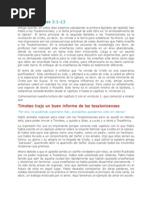 1 Tesalonicenses 3 1 Y 13 Cristo Título Pablo El Apóstol