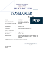 Travel Order