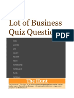 Lot of Business Quiz Questions