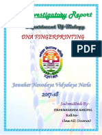 Download DNA FINGERPRINT INVESTIGATORY PROJECT CLASS 12 by DharmanandaHarpal SN352180832 doc pdf