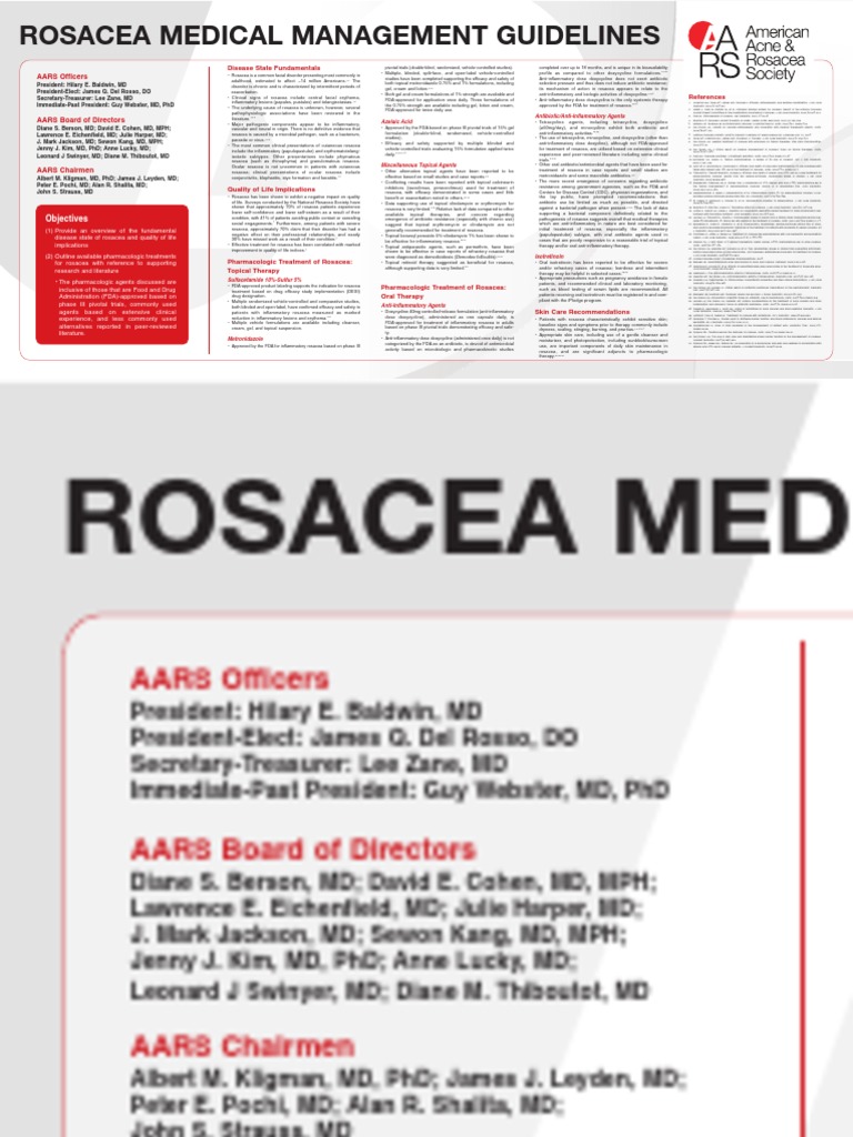 Rosacea Management Guidelines