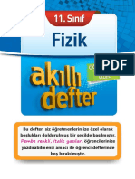 Sınıf Fizik Akıllı Defter