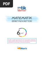 Martı 6.sınıf Matematik Pratik Defterr