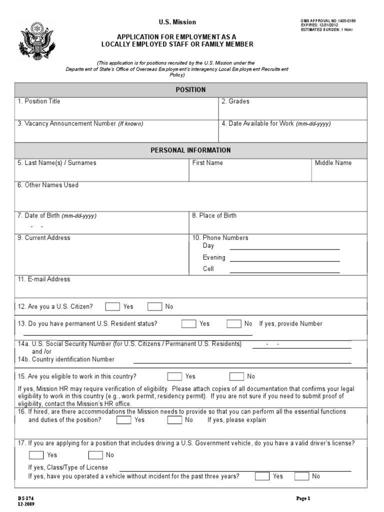 Application for Employment Form DS174_0 (1).doc