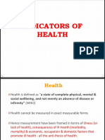 6. Indicators of Health