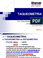 200784-TOPOGRAFIA I - AULA 12 - Taqueometria.pdf