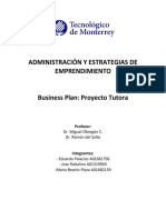 Business Plan Proyecto Tutora v1.0