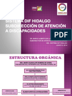 Sistema DIF Hidalgo: Subdirección de Atención a Discapacidades