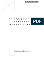 Georg Lukács - La crisis de la filosofía burguesa.pdf