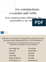 Reflexive Constructions: Pronouns and Verbs: (Las Construcciones Reflexivas: Los Pronombres y Los Verbos)