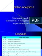Predictive Analytics-I: Vishnuprasad Nagadevara Indian Institute of Management Bangalore Nagadev@iimb - Ernet.in