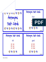 Antonyms Task Cards Set 1