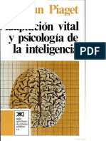 Adaptación Vital y Psicología de La Inteligencia - Piaget