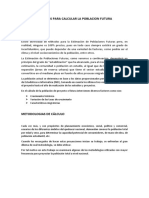 Métodos para Calcular La Poblacion Futura