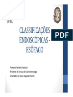 Classificações endoscópicas do esôfago