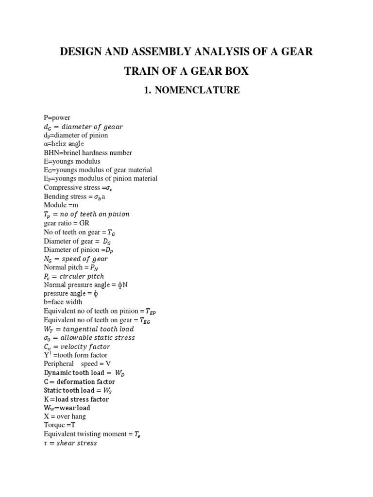 Design and Assembly Analysis | PDF | Transmission (Mechanics) | Axle