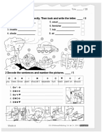 Rewrite words & decode sentences activity sheet