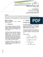 Diseno de Antena UHF Trabajo Realizado P