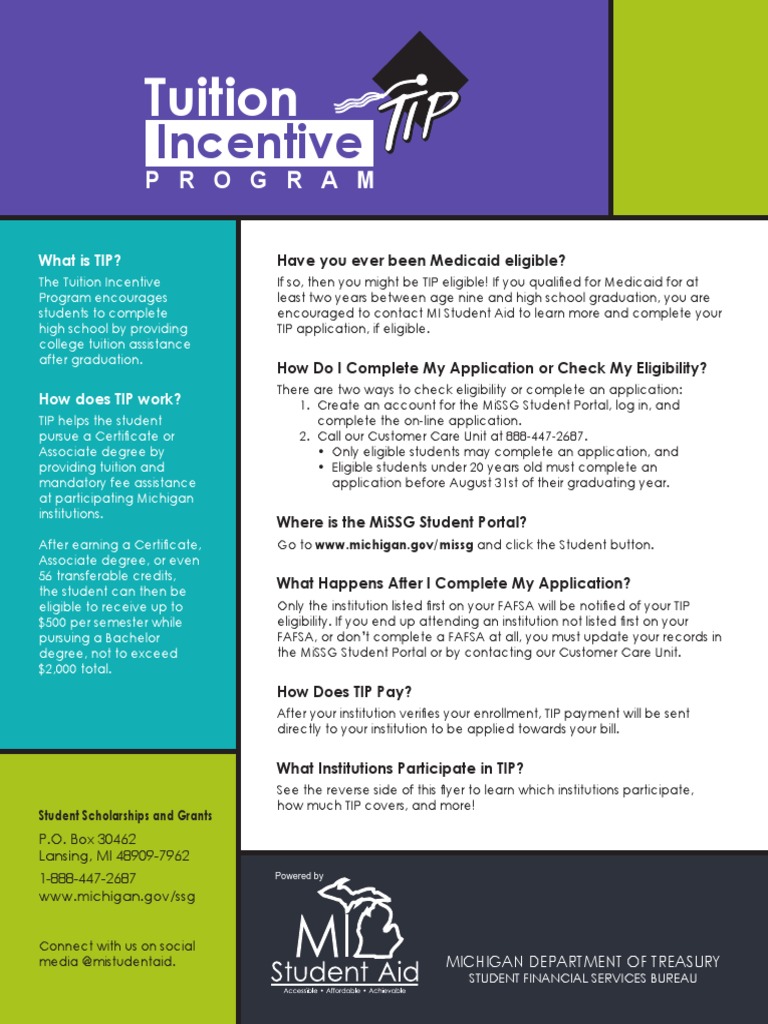 TIP Flyer.pdf Michigan Medicaid