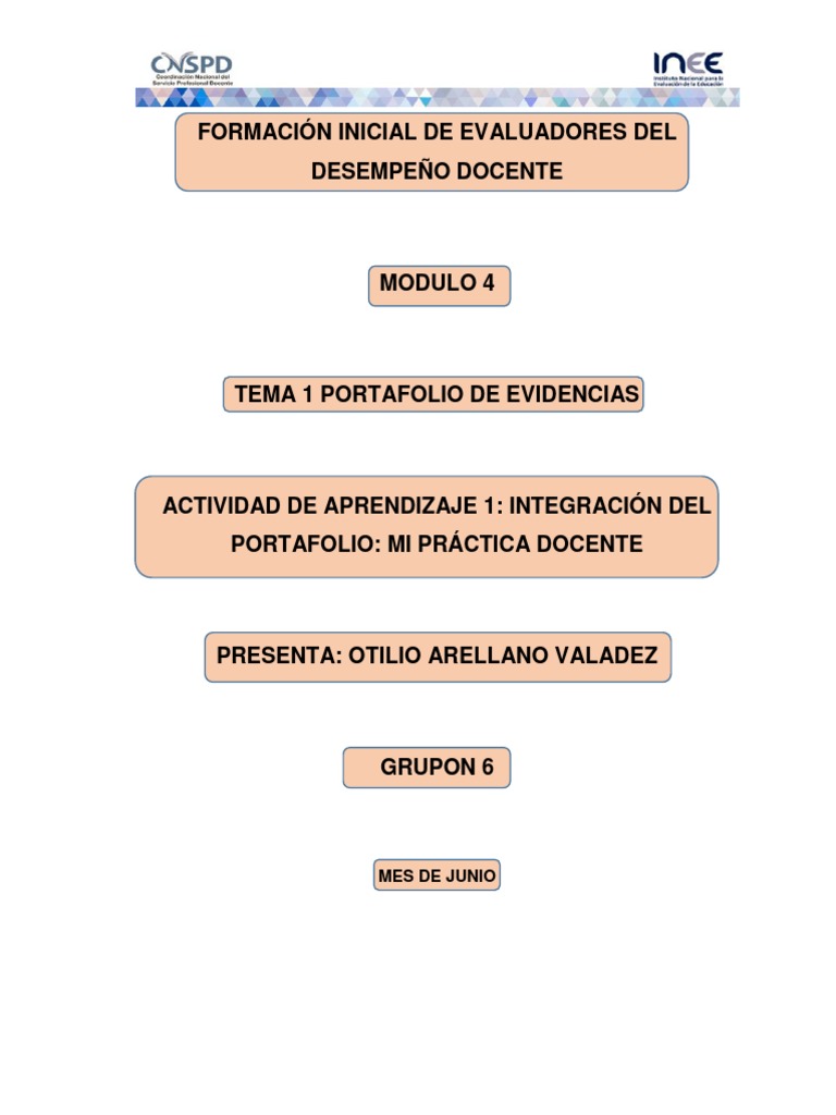 Portafolio Docente PDF | PDF | Maestros | Aprendizaje
