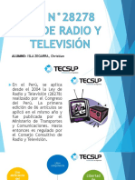 Ley n28278 Radio y Televisión