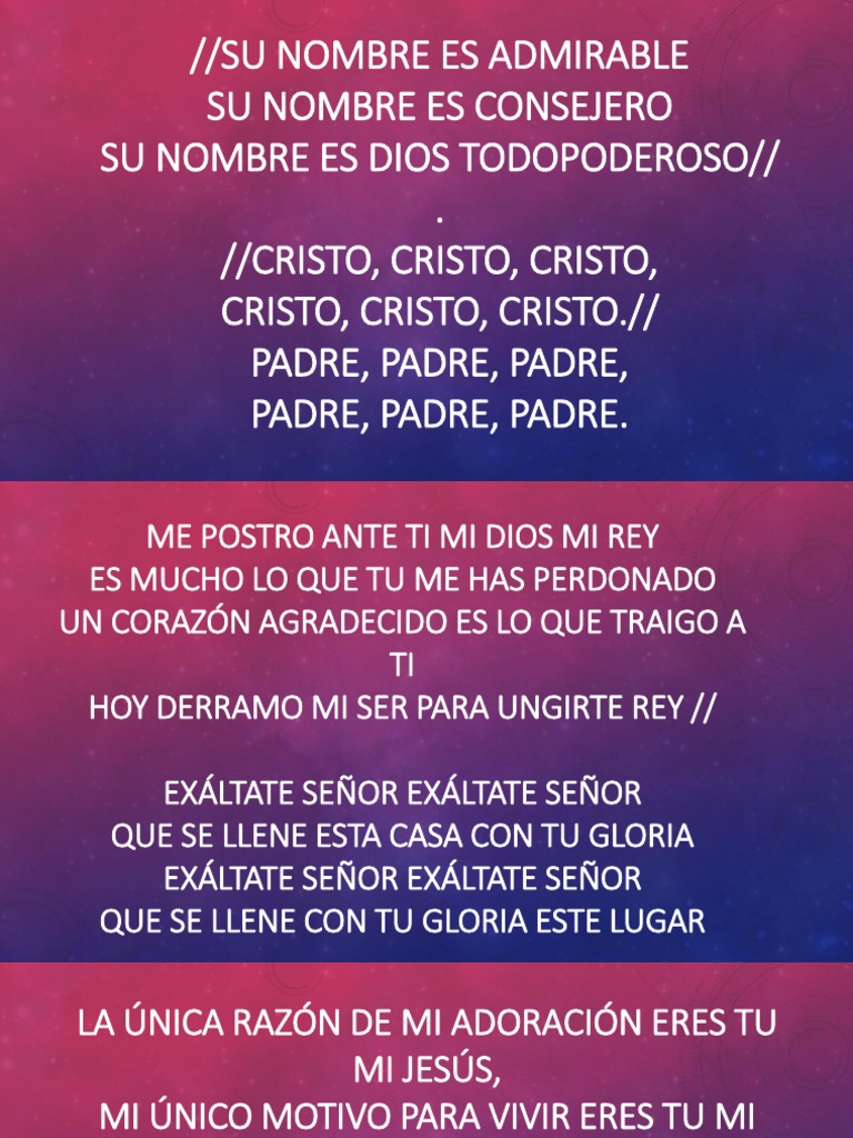 Letra De Canciones Cristianas En Power Point Musica En Espanol
