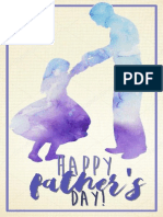 Card Template For Father's Day