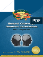 Iap General Knowledge Research Crosswords 11 14 Yrs