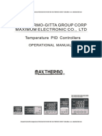 Manual Ingles Controles de Temperatura PID 48x48 Mm MC-5438-301 MAXTHERMO